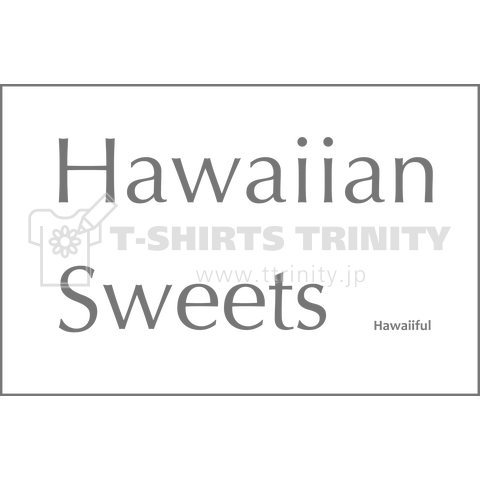 Hawaiian Sweets グレーロゴ 025