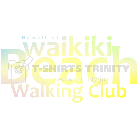Waikiki Beach Walking Club レインボー 028