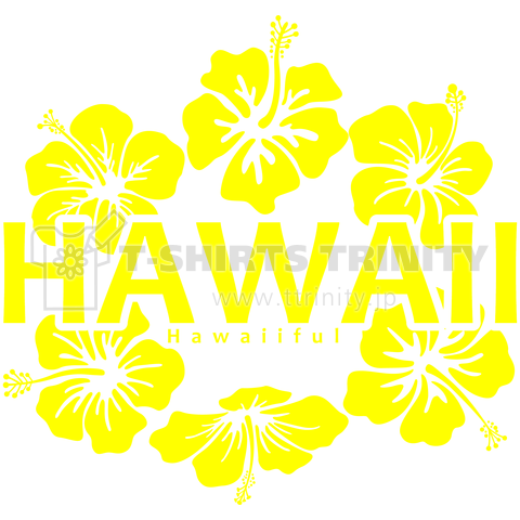 HAWAII ハイビスカス Tシャツ ビタミンカラー 039