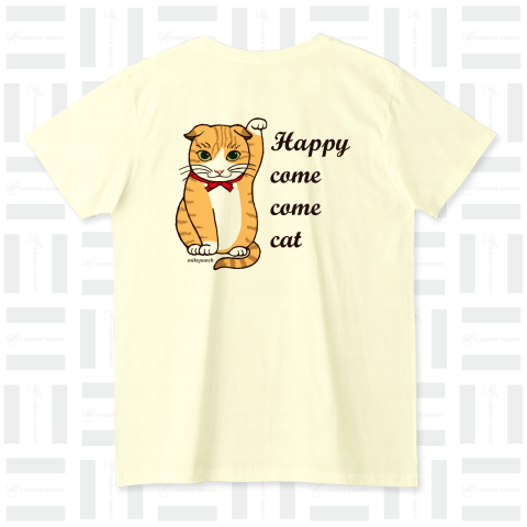 Happy-come-come-cat(バックプリント)