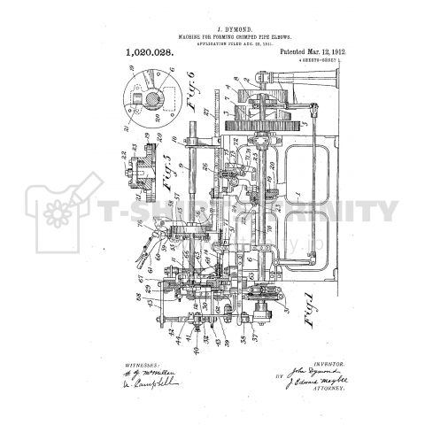 Machine for forming crimped pipe-elbows.  No.1