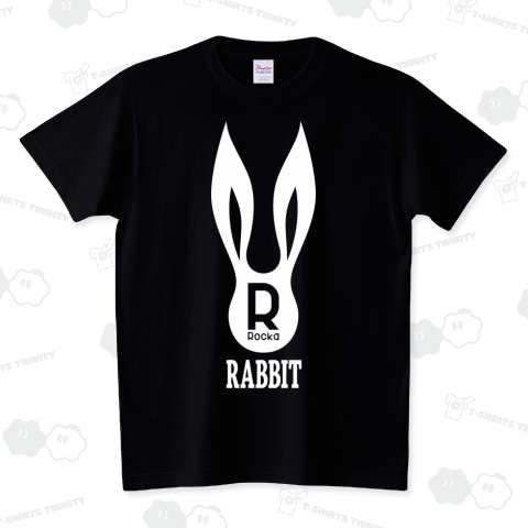 Rocka:RABBIT(WHITE) スタンダードTシャツ(5.6オンス)