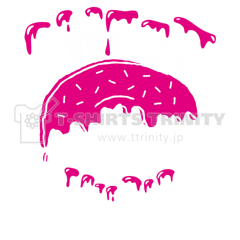 Rocka:SWEET MUSIC (WHITE×PINK)/バックプリント