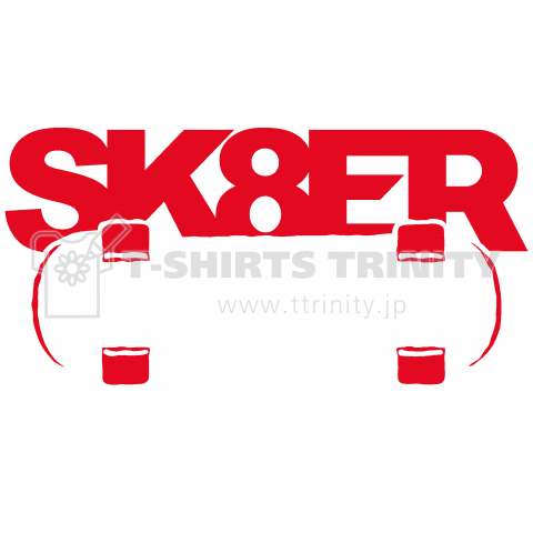 Rocka:SK8ER (WHITE×RED)