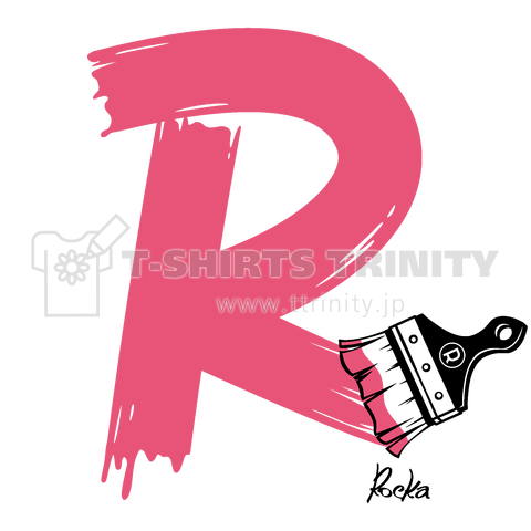 Rocka:INITIAL PAINT "R"(PINK×BLACK)