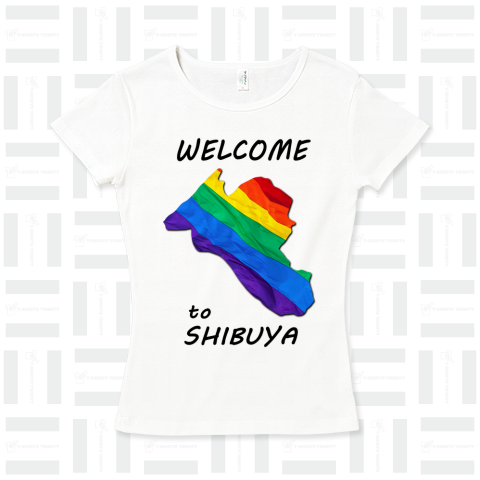 "LGBTQ"  Welcome   to SHIBUYA(black)