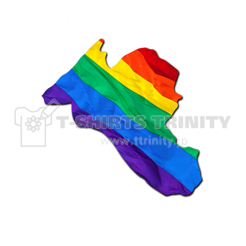"LGBTQ"  Welcome   to SHIBUYA (white)