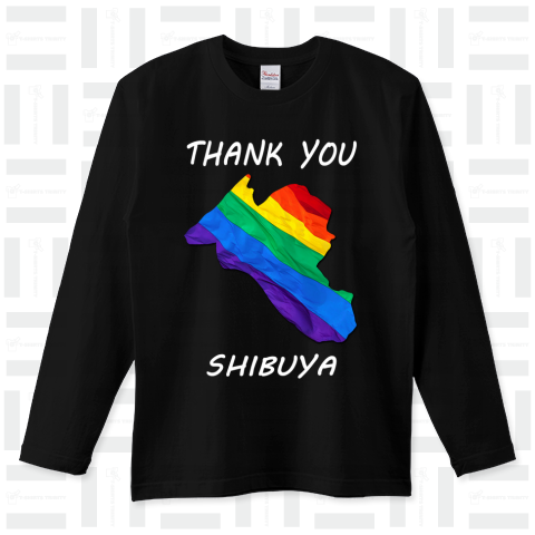 "LGBTQ"  THANK YOU  SHIBUYA (white)