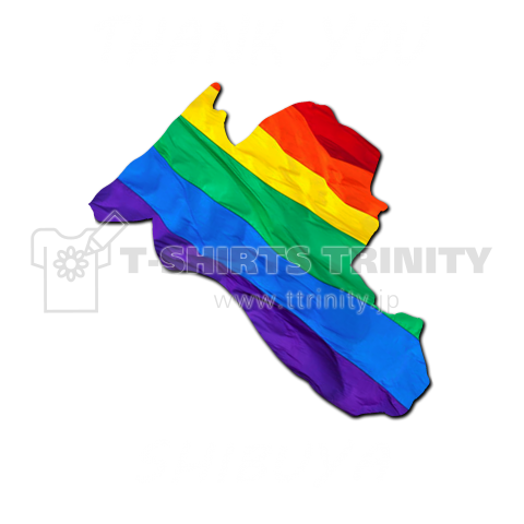 "LGBTQ"  THANK YOU  SHIBUYA (white)