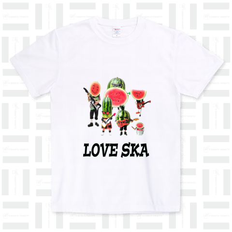 「スイカなんだけどスカが好き! LOVE SKA」(black)