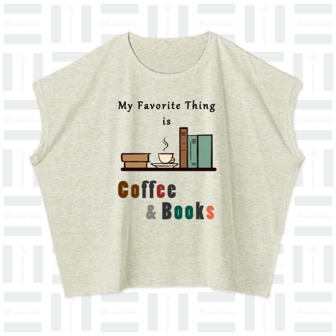 「My Favorite Thing is  Coffee and Books」(black)