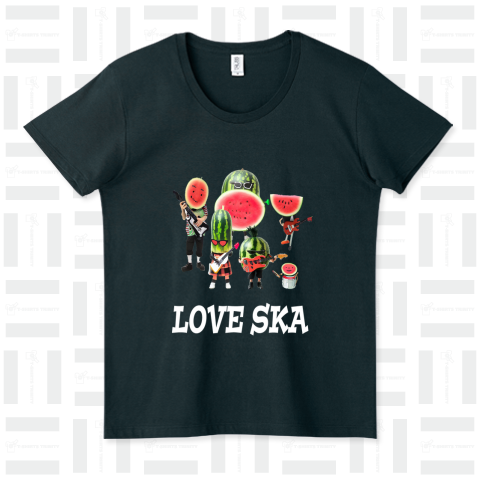 「スイカなんだけどスカが好き! LOVE SKA」(white)