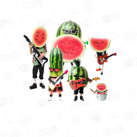 「スイカなんだけどスカが好き! LOVE SKA」(white)