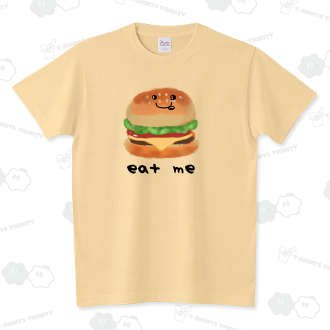 ハンバーガー「eat me」 スタンダードTシャツ(5.6オンス)