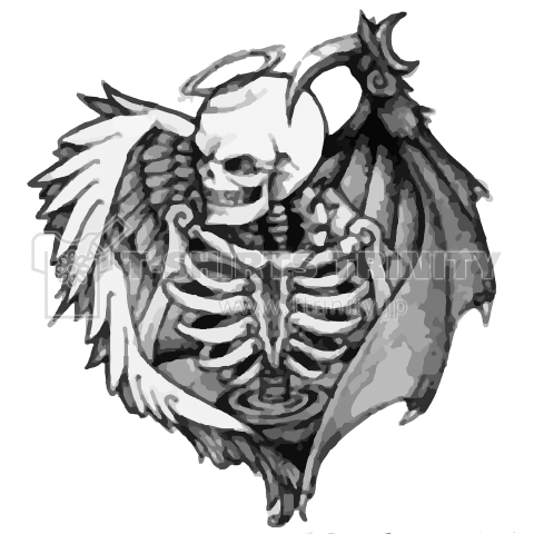 【ビンテージ】半袖Ｔシャツ　死神　髑髏　スカル　骸骨　満月　２ＸＬ