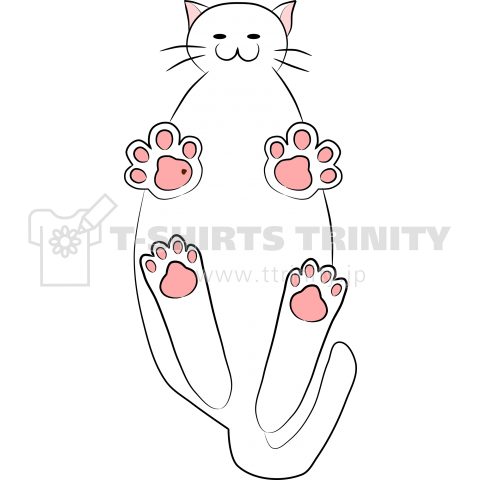 下から見たにゃんこ