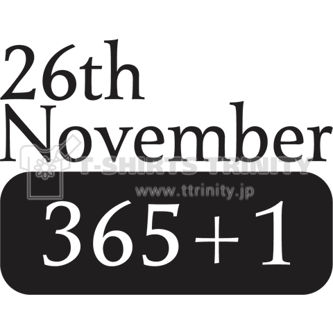 26th November(11月26日)one point