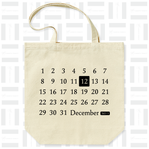 12th December(12月12日)calendar type