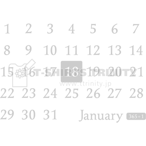 18th January(1月18日)calendar type