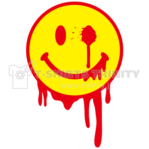 Bloody Smiley デザインtシャツ通販 Tシャツトリニティ