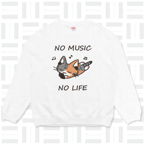 NO MUSIC NO LIFE しま三毛ねこちゃん