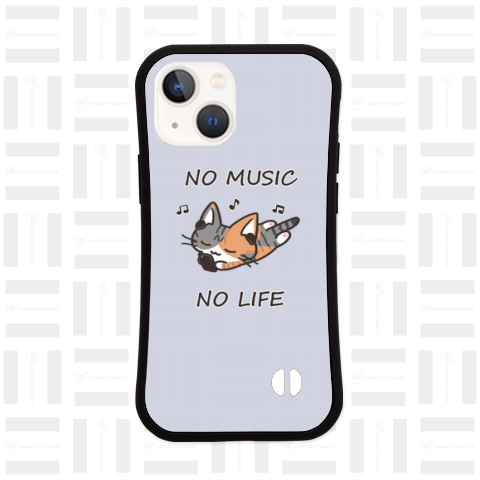 NO MUSIC NO LIFE しま三毛ねこちゃん