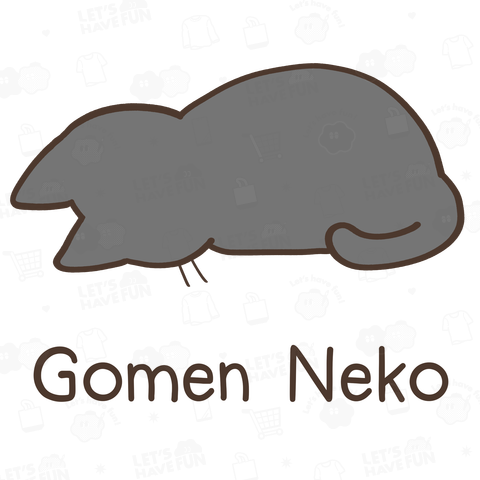 ごめんねこ《Gomen Neko》黒猫ver