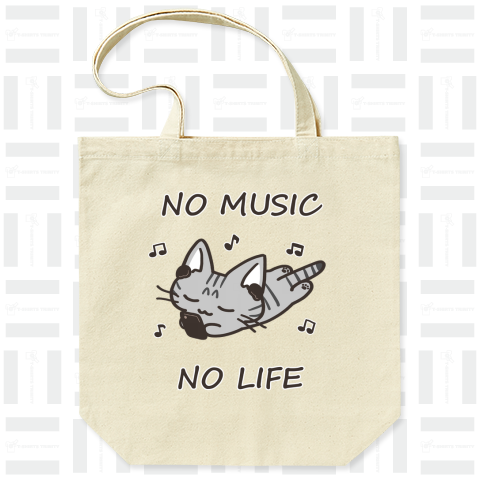 NO MUSIC NO LIFE サバトラ猫ちゃん