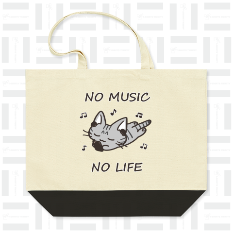 NO MUSIC NO LIFE サバトラ猫ちゃん