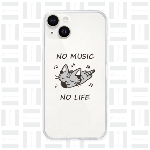 NO MUSIC NO LIFE サバトラ猫ちゃん