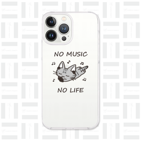 NO MUSIC NO LIFE サバトラ猫ちゃん