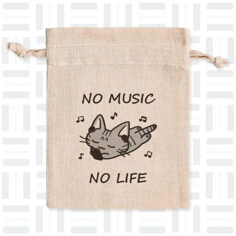 NO MUSIC NO LIFE サバトラ猫ちゃん