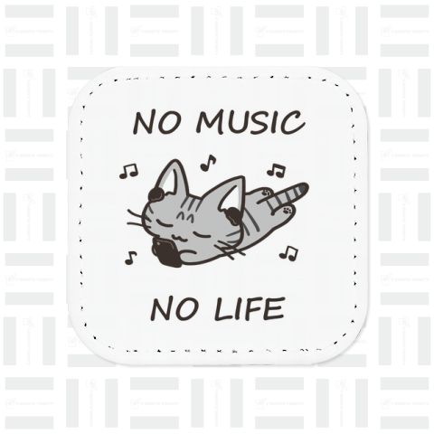 NO MUSIC NO LIFE サバトラ猫ちゃん