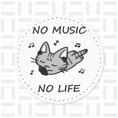 NO MUSIC NO LIFE サバトラ猫ちゃん