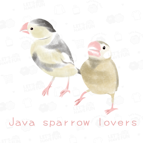 文鳥好きさん《Java sparrow lovers》カラーver