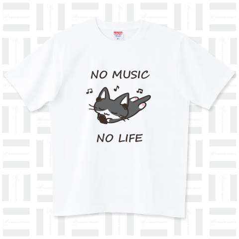 NO MUSIC NO LIFE 黒白猫ちゃん