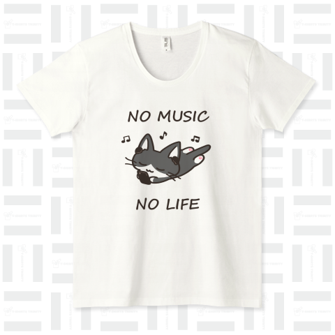 NO MUSIC NO LIFE 黒白猫ちゃん