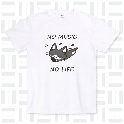 NO MUSIC NO LIFE 黒白猫ちゃん