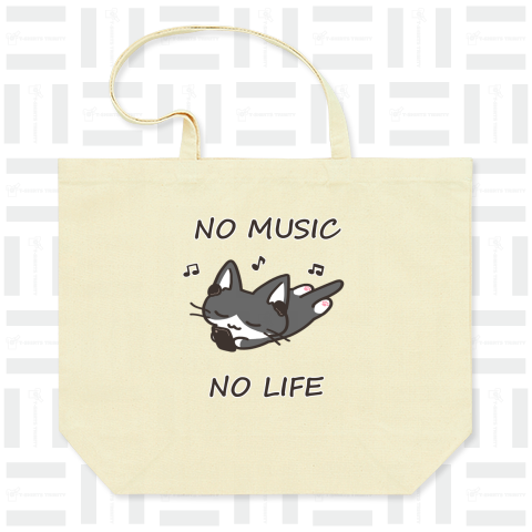 NO MUSIC NO LIFE 黒白猫ちゃん