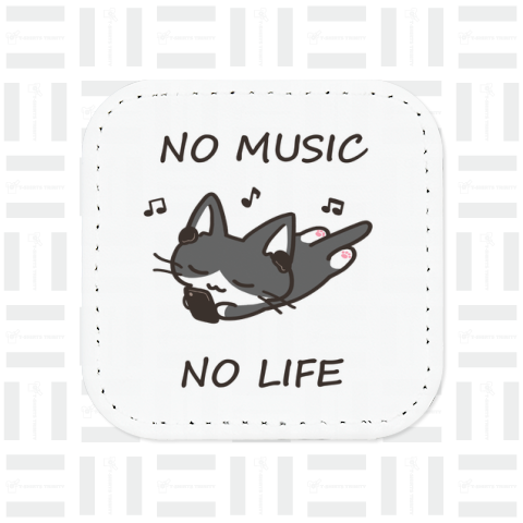 NO MUSIC NO LIFE 黒白猫ちゃん