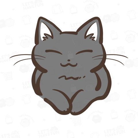 にっこり黒猫ちゃん