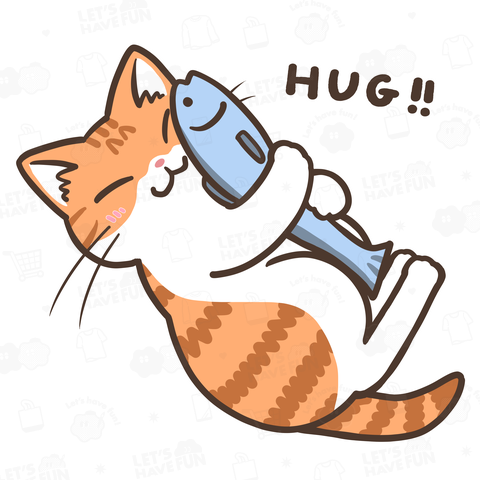 ぎゅっと HUG ねこちゃん (茶白猫ver)