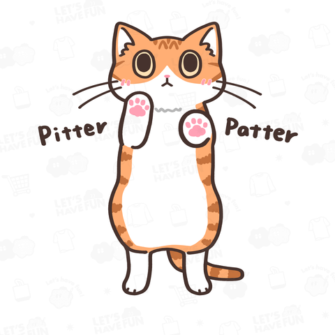 肉球ぺたっ 茶白ねこちゃん