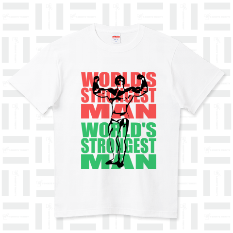 Strongest Man(R115) ハイクオリティーTシャツ(5.6オンス)