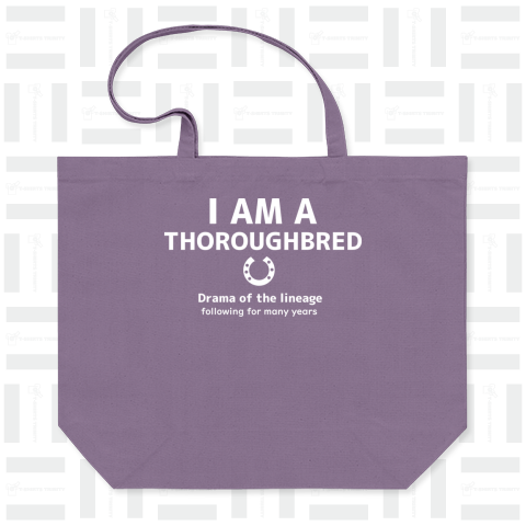 文字ネタ 533 I AM A THOROUGHBRED 白