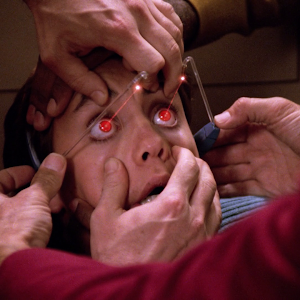 You give Enterprise crew cash money, they laser you eyeball