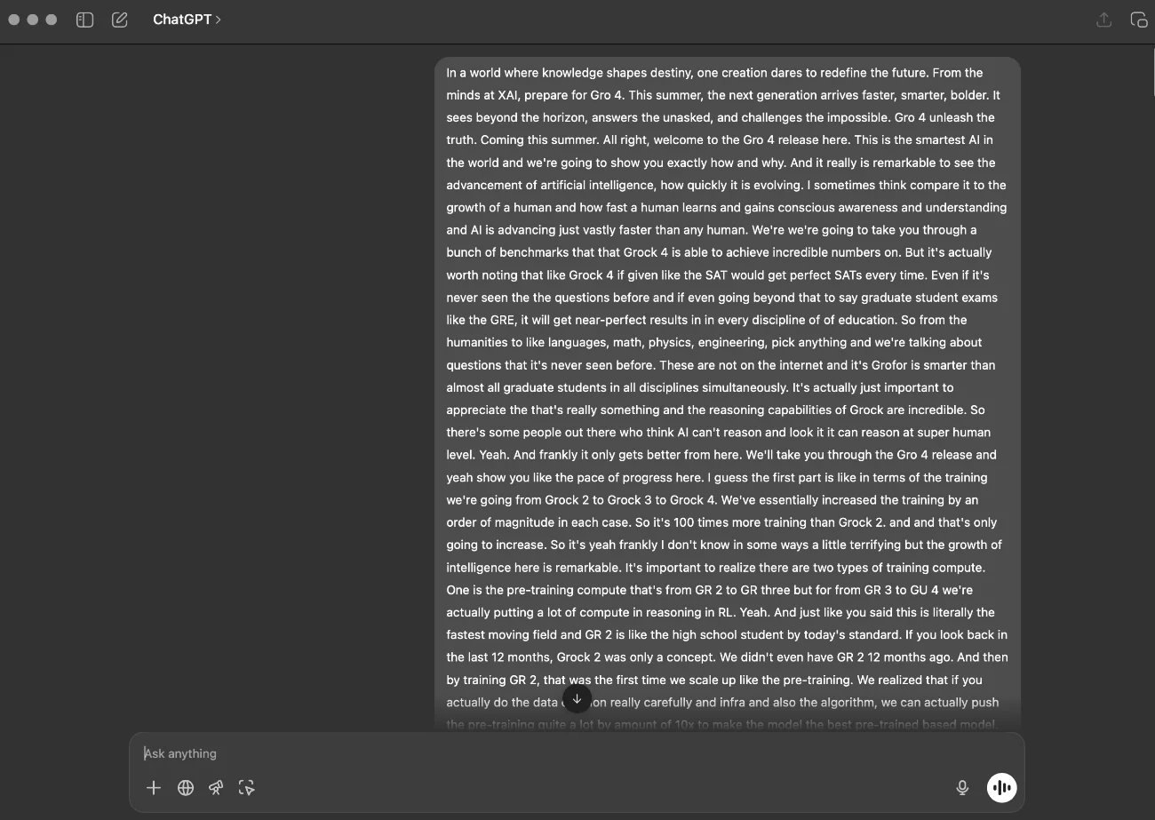 chatgpt youtube transcript