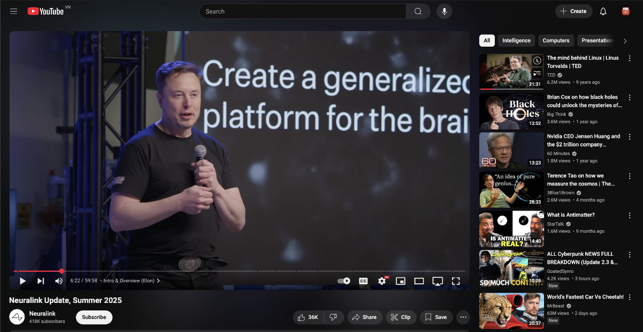 youtube player view