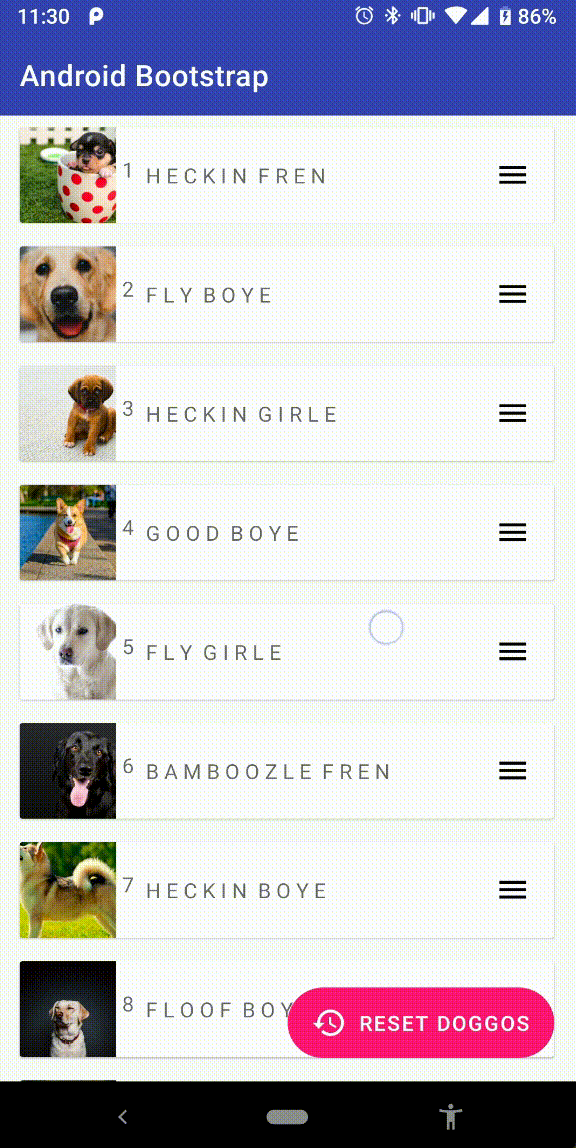 Composing attributes of a Dynamic RecyclerView with Functions