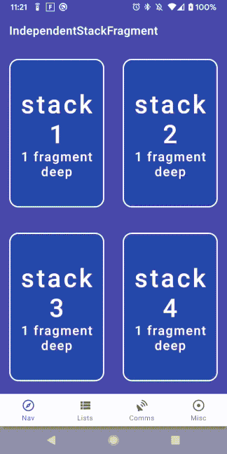 Stack 2 interleaves with stack 1, so popping from stack 2 inadvertently pops from stack 1